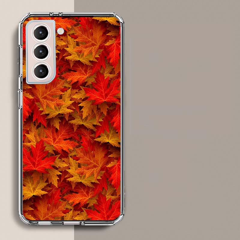 Autumn Leaves, Red Maple Leaves Phone Case For Galaxy A14 A24 A34 A54 Samsung A02S A12 A22 A32 A42 A52 A72 A13 A33 A53 5G A03 A0