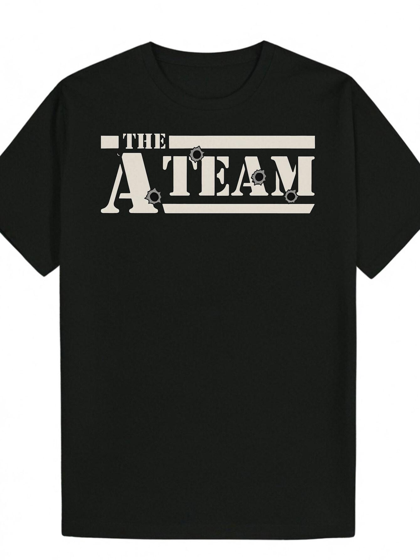 Casual Summer T-shirt - THE TEAM Graphic M