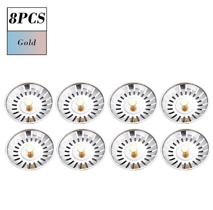 Küchenspüle Kanalisationssieb Becken Abflussstopfen Edelstahl Spüle Abfallstopfen Filter Anti-Verstopfungs-Bodenablauf Küchenzubehör