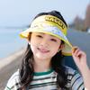 1134 children's sunscreen hat summer outdoor visor hat boys and girls big brim cute rabbit empty top sun hat