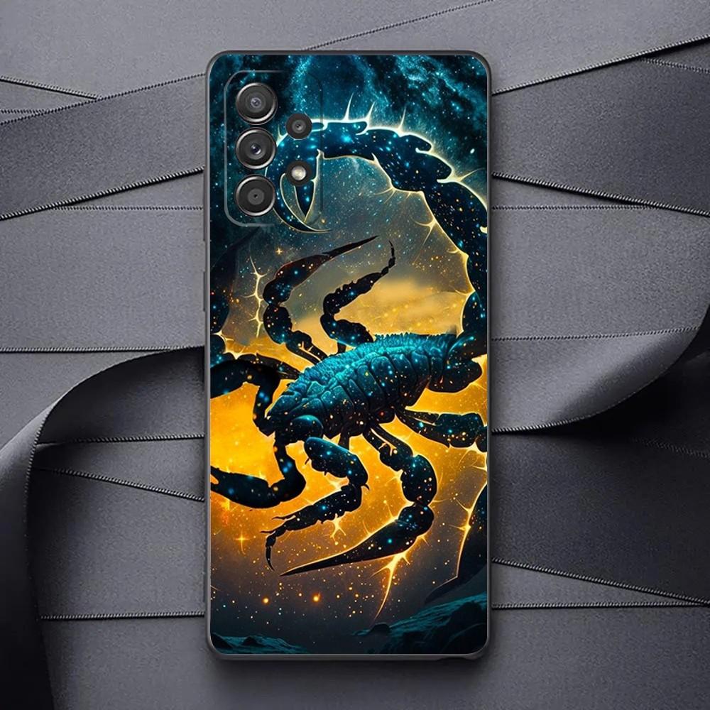 Cool insect Scorpion Phone Case For Samsung Galaxy A13,A21s,A22,A31,A32,A52,A53,A71,A80,A91 Soft Black Phone Cover