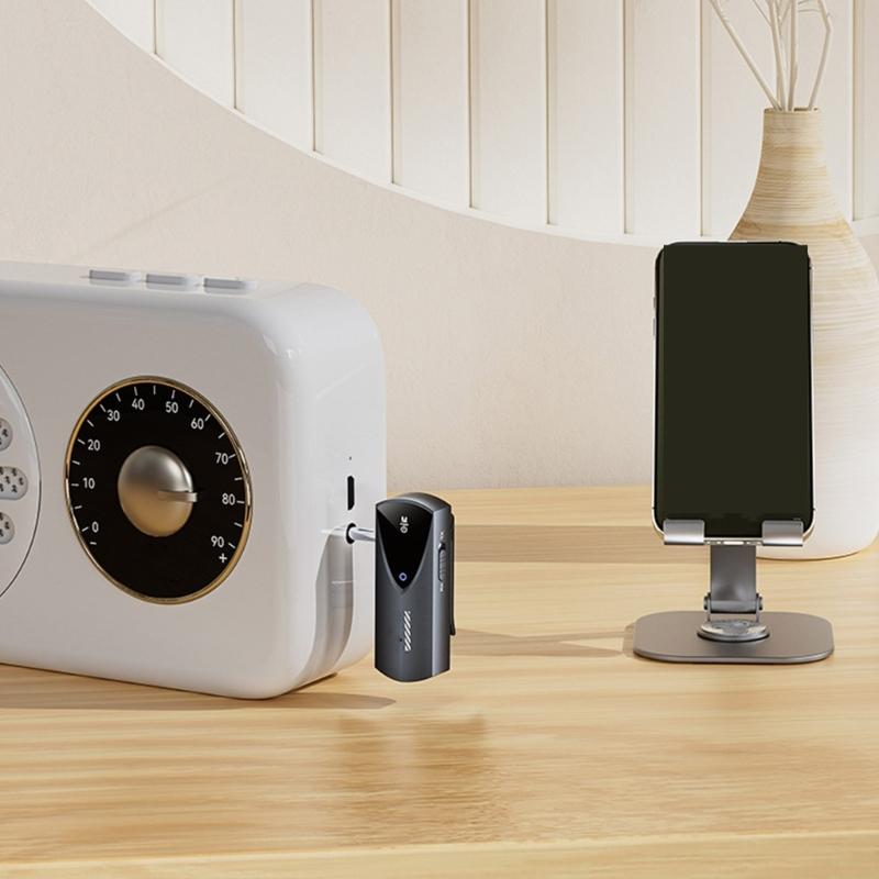 Bluetooth-compatible Wireless Adapter 3.5mm Portable Sound Adapter Low Latency Wireless Transmitter for Music Streaming