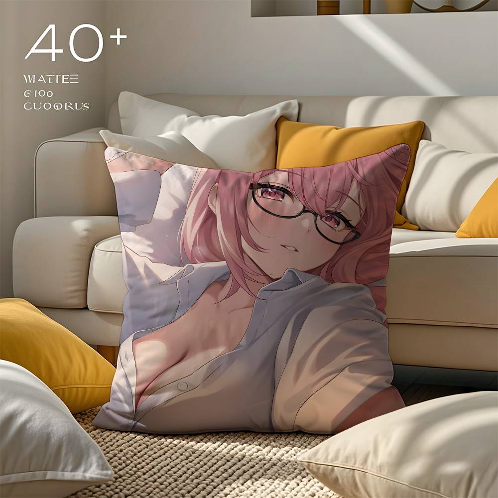 Genshin Impact kawayii Yae Miko Pillow Case good printing pillowcase living room sofa cushion cover bedroom room decor