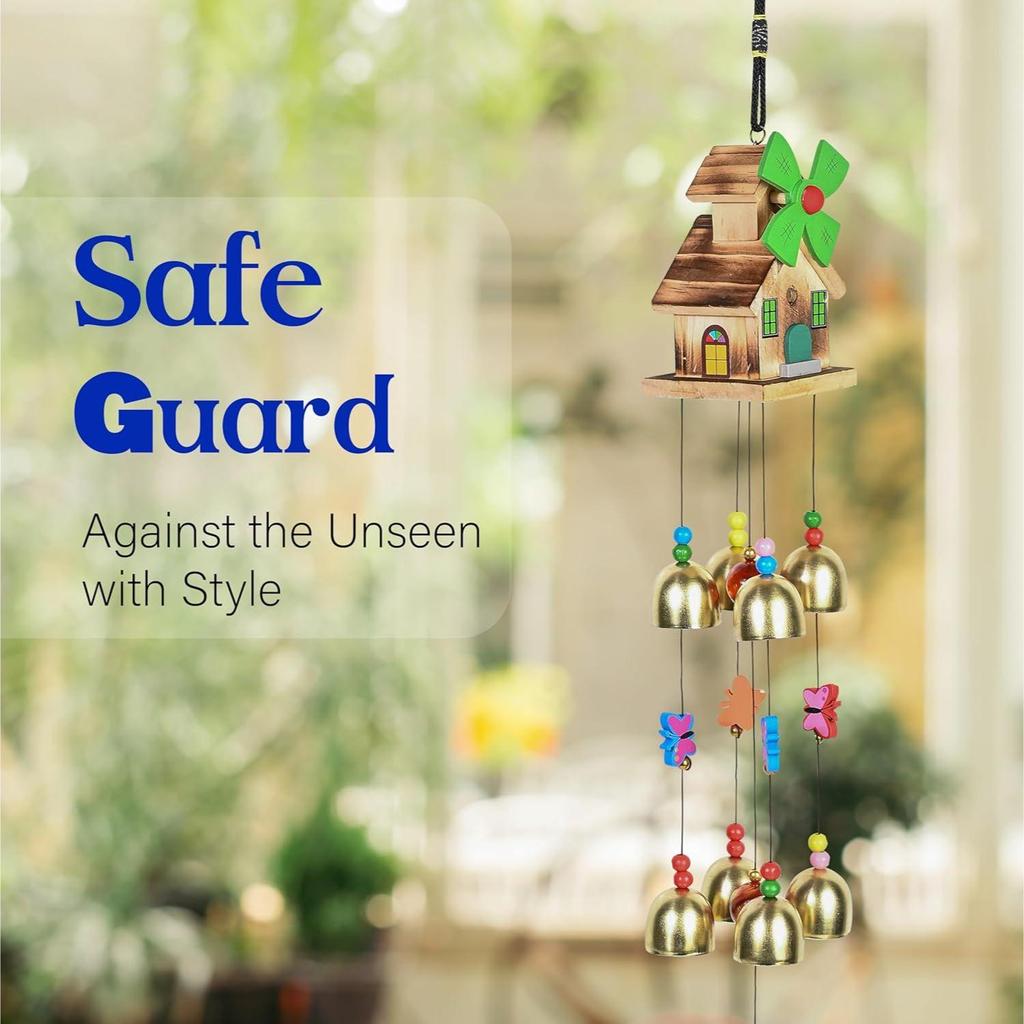 Hanging Decoration Items for Balcony, Bedroom, Living Room, and Hall | Home Décor Items for Positive Vibes, Housewarming Gifts, Room Décor, 9 Bells