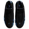 Air Jordan 14 Retro Black University Blue 2026 Unisex Sneakers White Metallic-Silver 487471-007