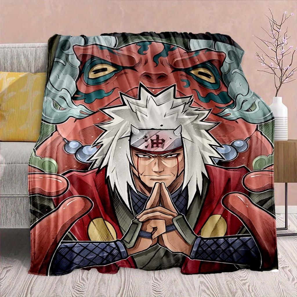Naruto Anime Flannel Blanket - Soft Warm Perfect for Sofa, Bedding Camping Travel Office Home Decor