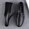 Men's Genuine Leather Slip-On Loafers - Spring/Summer Driving Shoes, Cowhide, Large Sizes Available