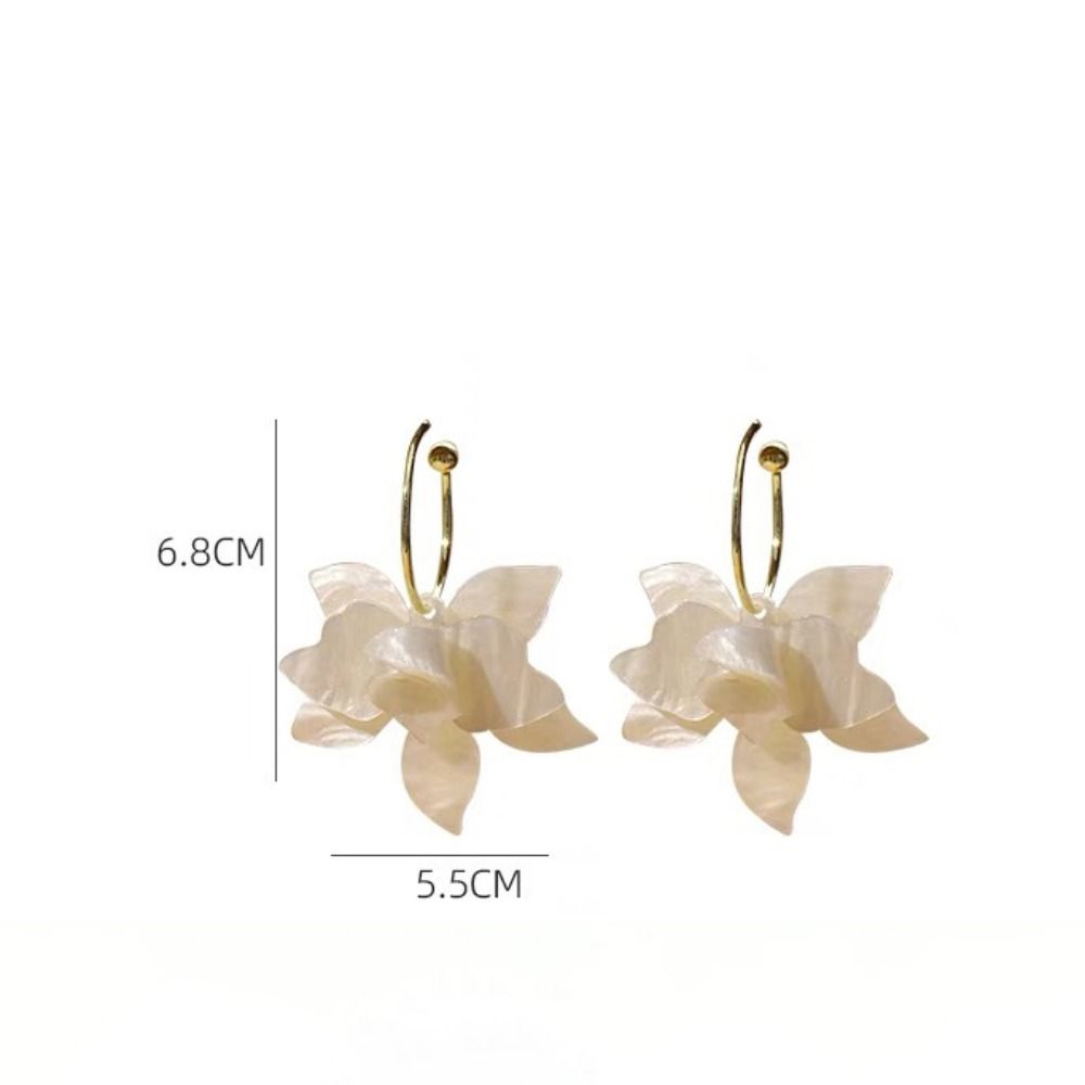 Acrylic Earrings Stud Floral Flower Drop Earring New Petal Earrings  Ladies Girls