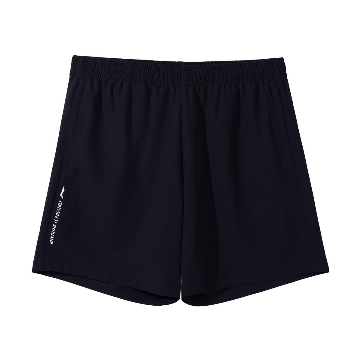 Li-Ning Versatile Breathable Comfortable Simple Pocket Men Tops Black AKSW513-1 S