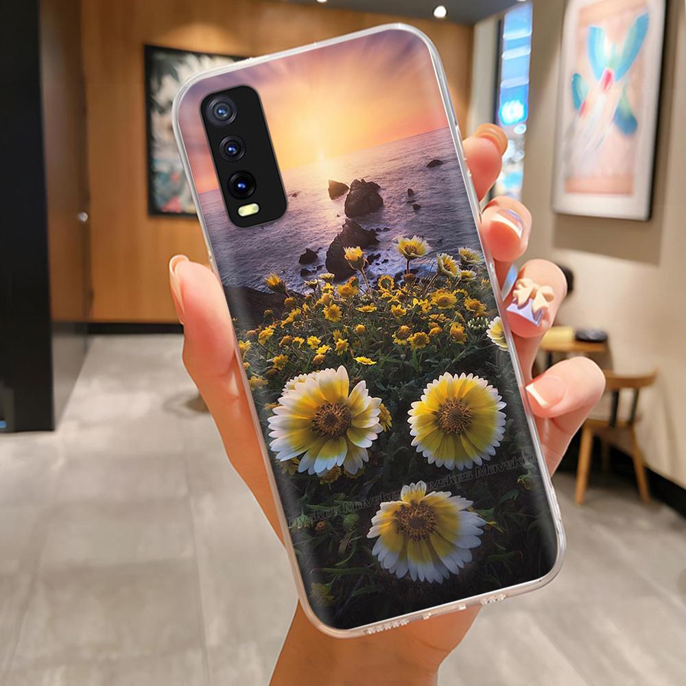 Pro Vivo V2027 V2028 V2029 Zadní kryt Vivo Y11S Y12s Y12a Y20 Y20s Y20i Pouzdro Roztomilý Kreslený Malovaný Funda Měkký TPU Silikonový Nárazník