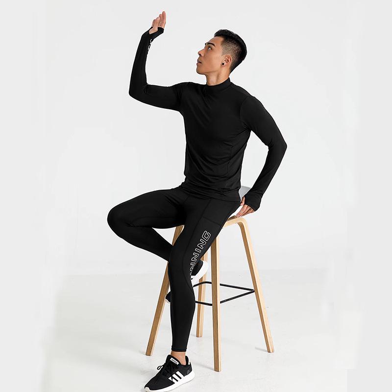 2024 Spring & Fall Quick-Dry Sportswear Set: Long-Sleeve Top & Elastic Tight Pants for Running, Fitness, Training, Cycling