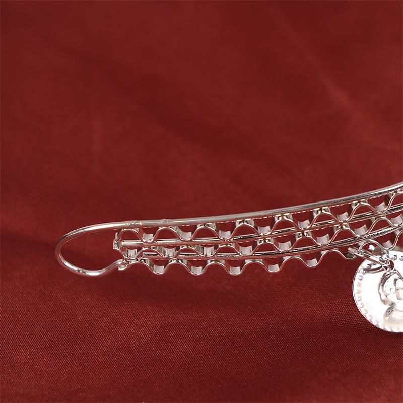 1Pc Women Belly Dance Hairpin Coins Tassels Gypsy Headband Indian Dance Performance Clothing Accessories Head Chain