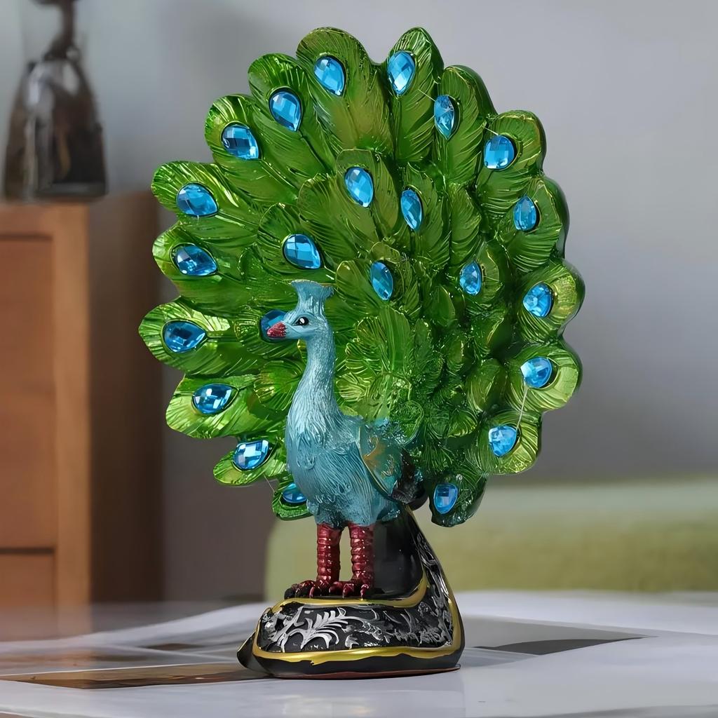 Pfauenornamente aus Harz, Pfauendekorationen, Weihnachtsdekorationen, Pfauenliebhaber, Pfauengeschenke, Ornament-Geschenkideen