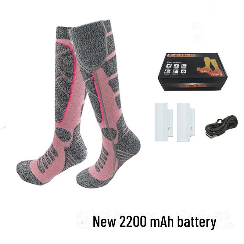 Adjustable Temperature Heated Socks with 3.7V Lithium Battery for Men and Women