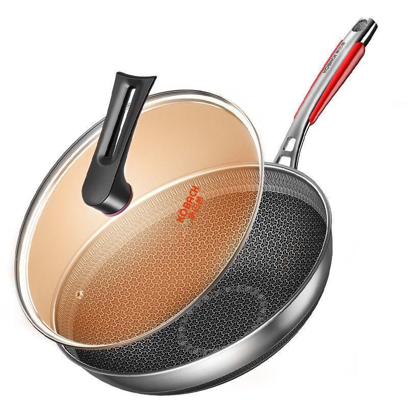 Kombach Hongtu 32cm 316 Stainless Steel Non-stick Wok