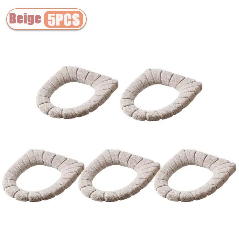 1-20PCS Non Slip Toilet Seat Cover Winter Warm Fleece Lined Universal Size Easy to Clean Bathroom Comfort Essential