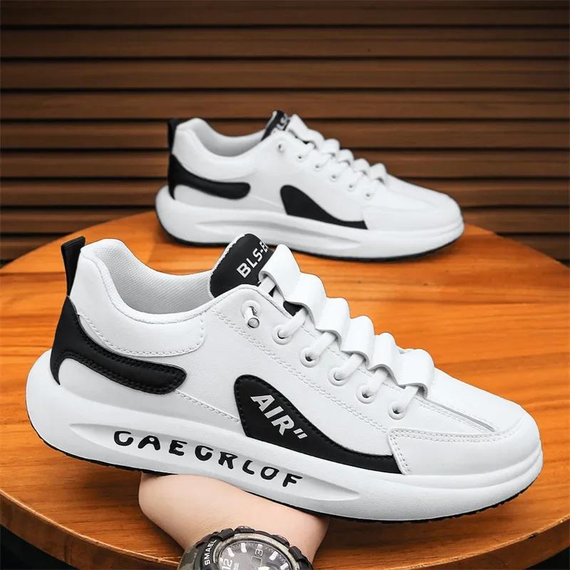 Pánské tenisky ležérní boty módní šněrovací designérské vulkanizované boty prodyšné ploché sportovní boty Zapatos De Hombre