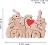 New Penguin Family Wooden Puzzle Decoration Customization Name Puzzle Accessories DIY Birthday Gift Thanksgiving Gift