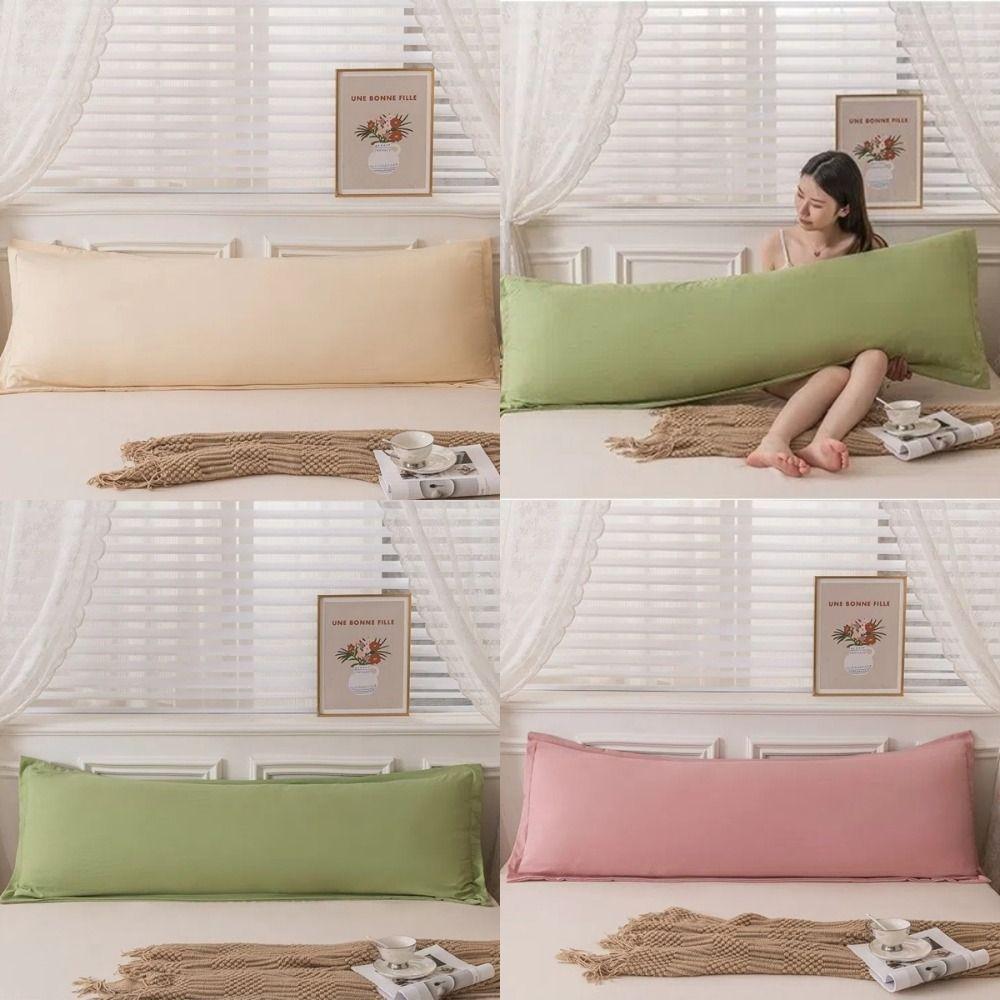48x120/150/180cm Pillowcase Soft Cotton Cushion Cover New Pillows Cover  Bedroom Decor