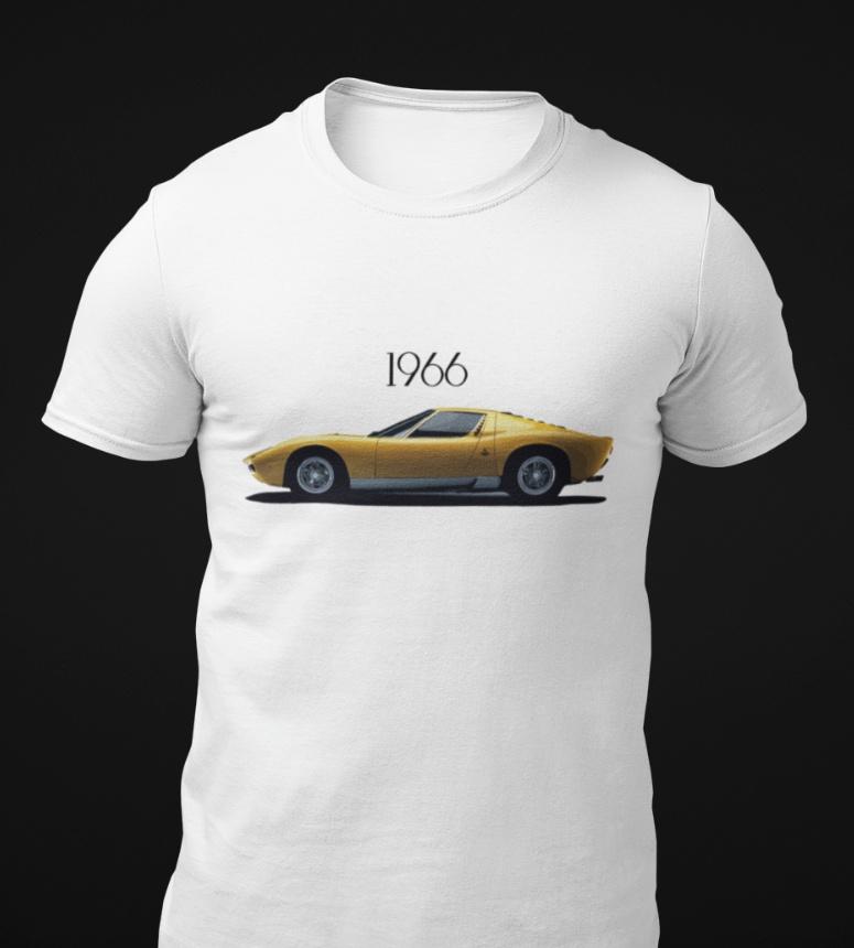 

Футболка унисекс с короткими рукавами Miura Classic Car 1966 года S