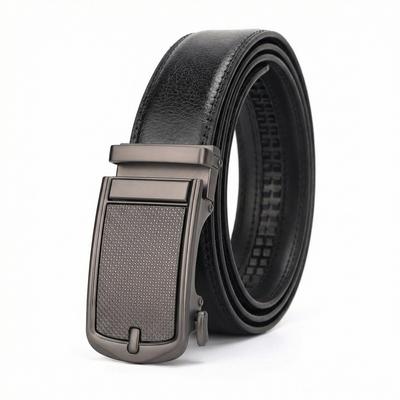 Men'S Belt Cowhide Automatic Buckle Casual High-End Leather Belt Middle-Aged And Young Business Versatile Belt