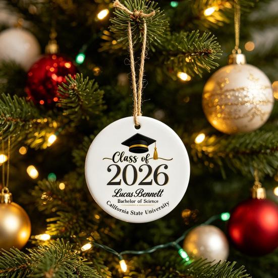 Graduation Acrylic Charm 2D Flat Pendant for Car Rearview Mirror Keychain Bag Cute 2026 Class of Keepsake Unique Gift for Grads