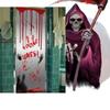 PE Blood Fingerprints Door Stickers Horrible Halloween Decorative Door Sticker  Ghost Festival