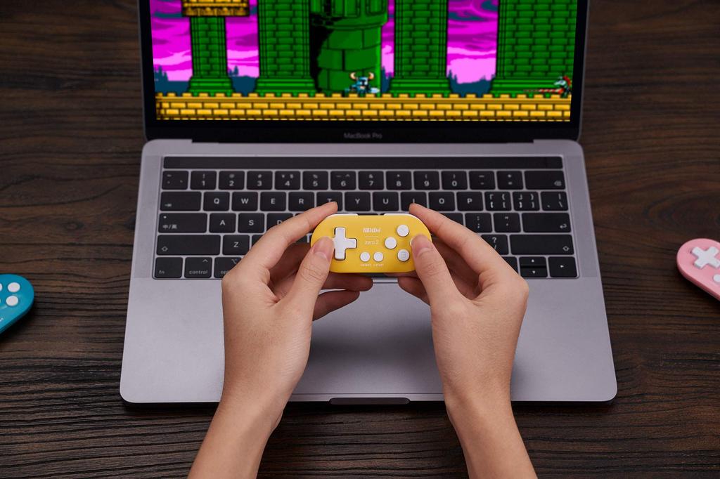 8bitdo Zero 2 Game Bluetooth for Raspberry and Yellow Edition Controller, Wireless, Windows, Android, macOS, Pi, Steam,