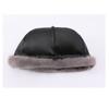 Big Head Circumference Black Beret Female Winter New Trendy Face Small Mink Hair Hat Octagonal Hat Cloud Hat Milliner