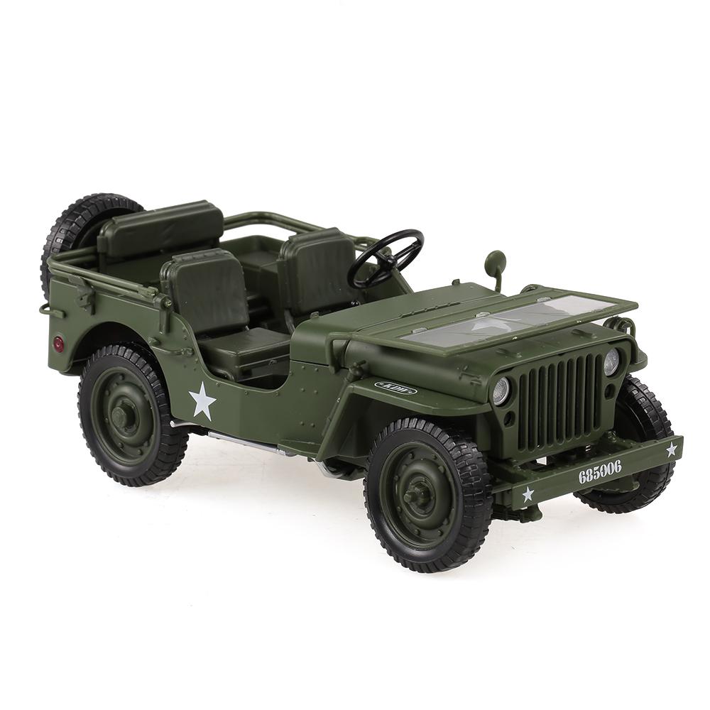 685006 1/18 Military Jeep Toy Car Military Tactics Car Model Decoration and Gift for Children