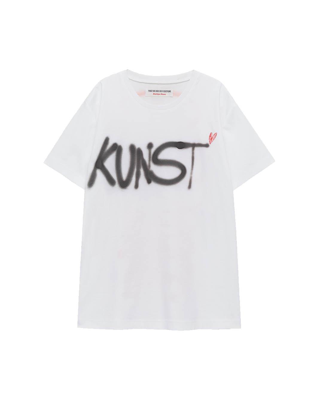 The Museum Visitor Kunst Love Sprayed T-Shirts (White) S