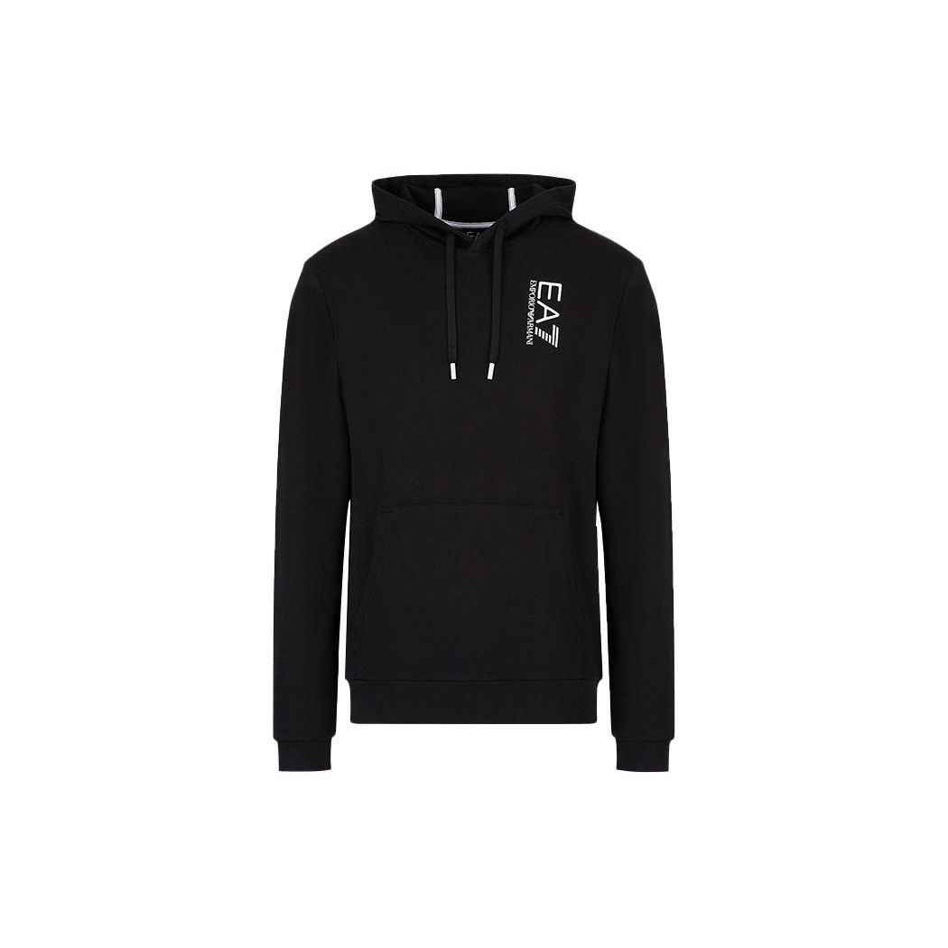 Emporio Armani Ss22 Sweat à capuche décontracté à manches longues avec imprimé lettres et chiffres Homme sweatshirt Noir 6LPM57PJHDZ-1200 M black