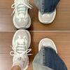 Spring and winter new velvet cold-proof dad shoes student running casual thick-soled heightening sports shoes