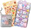 Sticker Book Mini Squishy Puffy Food Sticker Book Rabbit JP-SAKURA Set Buttocks, (Mini + Sticker)