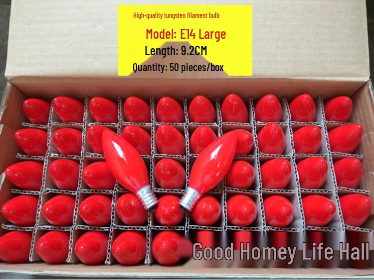 Buddha LED Bulbs: E12/E14 Small Red Grandparent Lamp, E27 Everlasting Lotus Niche Altar
