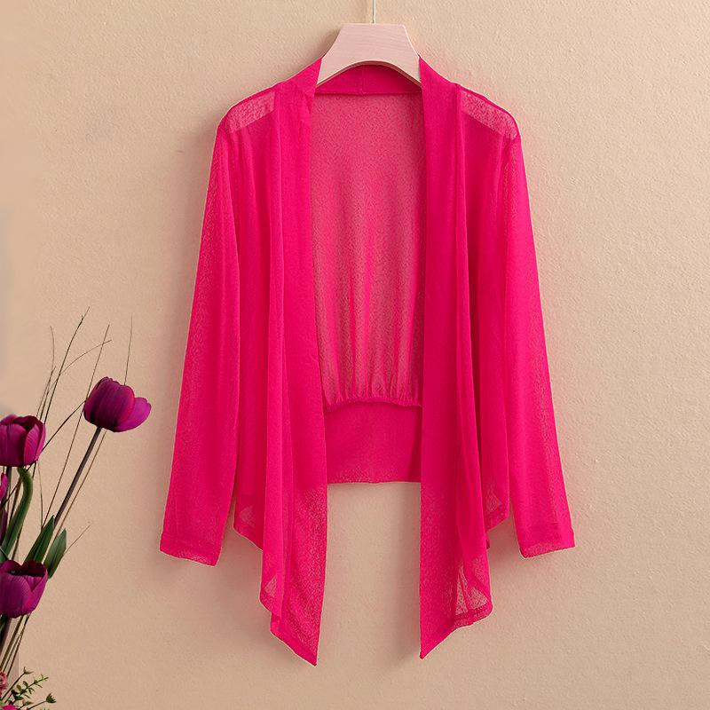 Spring Summer Sun Protection Clothing Women Shawl Oversized Outerwear Female Long Sleeve Cardigan Shirt Women Thin Coat Jacket