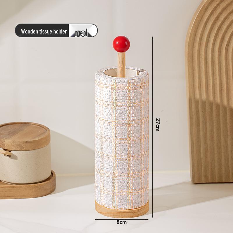 Multifunctional Kitchen Roll and Storage Rack for Paper Towels, Disposable Rags, and Plastic Wrap