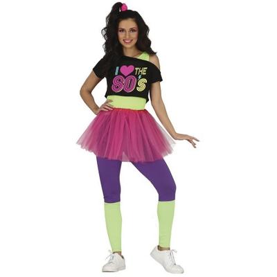 Fiestas Guirca Womens/Ladies Singer 80s Costume Set
