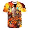 New Naruto Cartoon Character 3D Digital Printed Men's Cartoon T-shirt