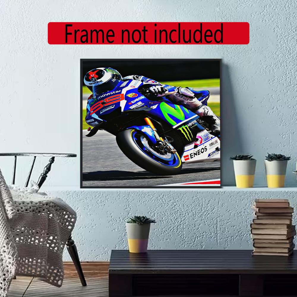 Jorge Lorenzo 5D Diy Diamond Paintings Mosaic Wall Round Diamond Art Painting Kits Embroidery Crystal Accessories Frameless