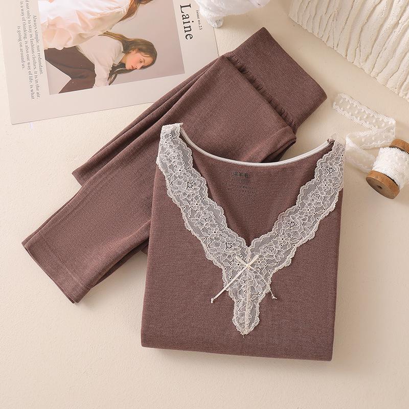 2025 Women's Seamless Thermal Body Shaping Set: Warm, Versatile Base Layer for Autumn/Winter