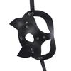Women Mask Half Eyes Cat Cosplay Face Cat Faux Leather Mask Halloween Party Women Leather Fun Cat Mask Black Adult Toys