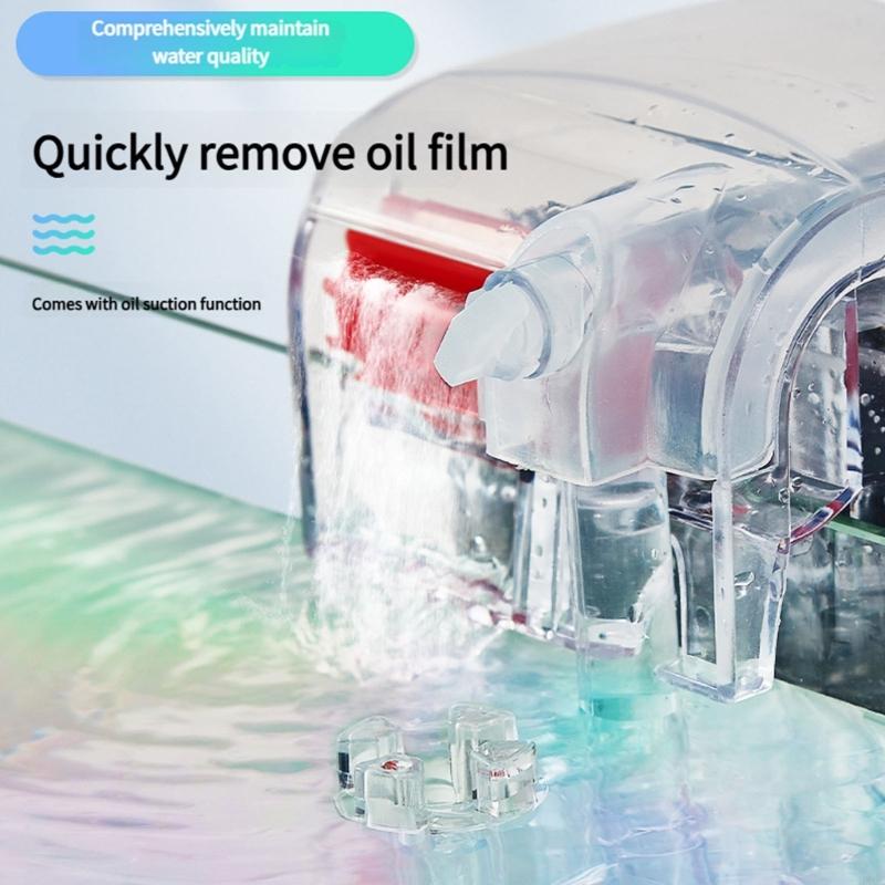 Multifunctional 3in1 Waterfall Aquarium Quiet Operations Water Filter with Adjustable Flows for FishTanks HX6C