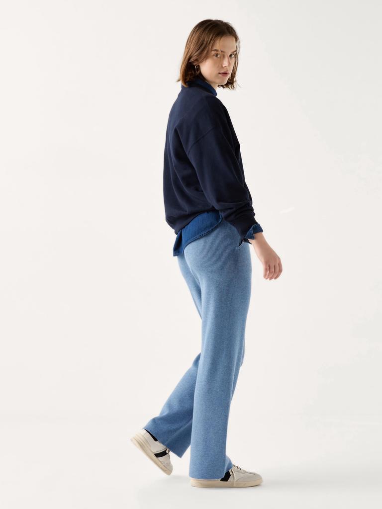 Uniqlo Japan Washable Knit Rib Pants Long Length