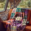 Happy 60Th Birthday Celebration Blanket Personalized Name Soft Comfortable Stylish Blanket Car Blanket Perfect For Travel Camping Outdoor Home