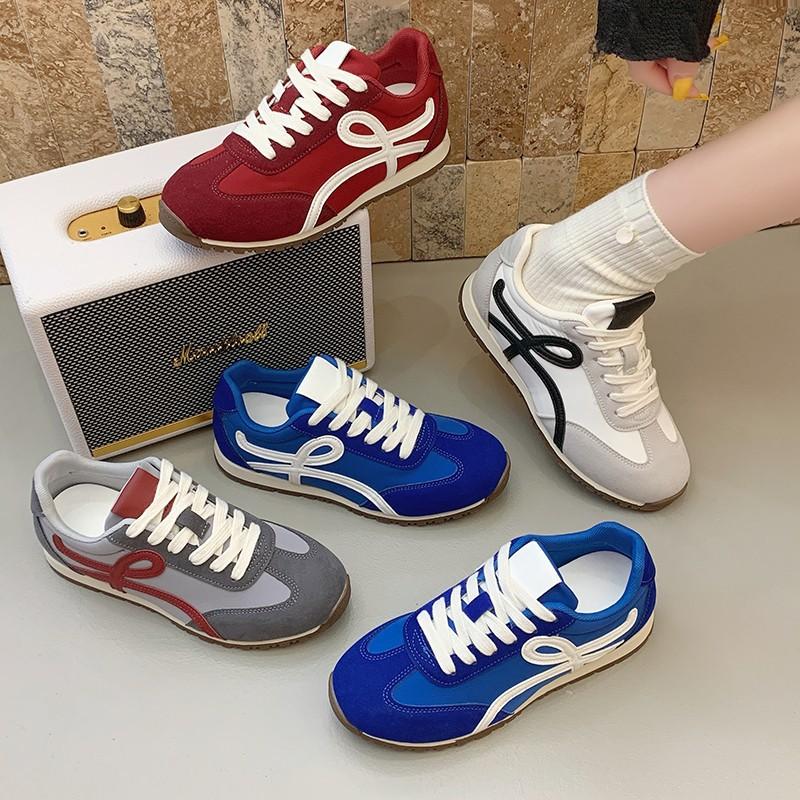 

Real soft leather color matching design children s versatile women s shoes spring and summer new soft sole casual 35 серый