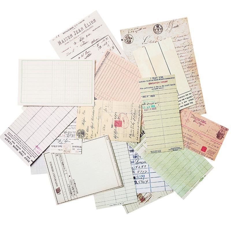 Retro Junk Journal Sticky Notes & Stickers Pack – 53 Large Sheets, Tickets, and Receipts