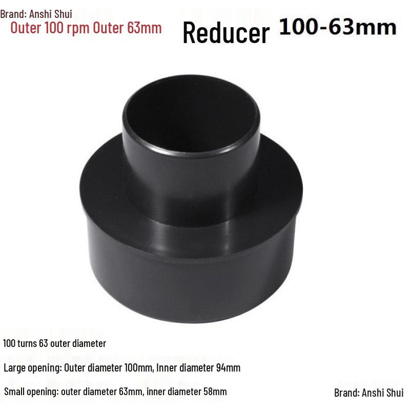 Industrial Vacuum Cleaner Accessories: Dust Collector Adapter, Belt Sander Dust Collector, Three-way Pipe Damper, Valve Crusher