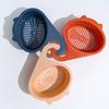 Drain Basket Multifunctional Anti-clogging Fine Mesh Hole Cartoon Cat Fruits Vegetables Draining And Storing Basket Kitchen Tools