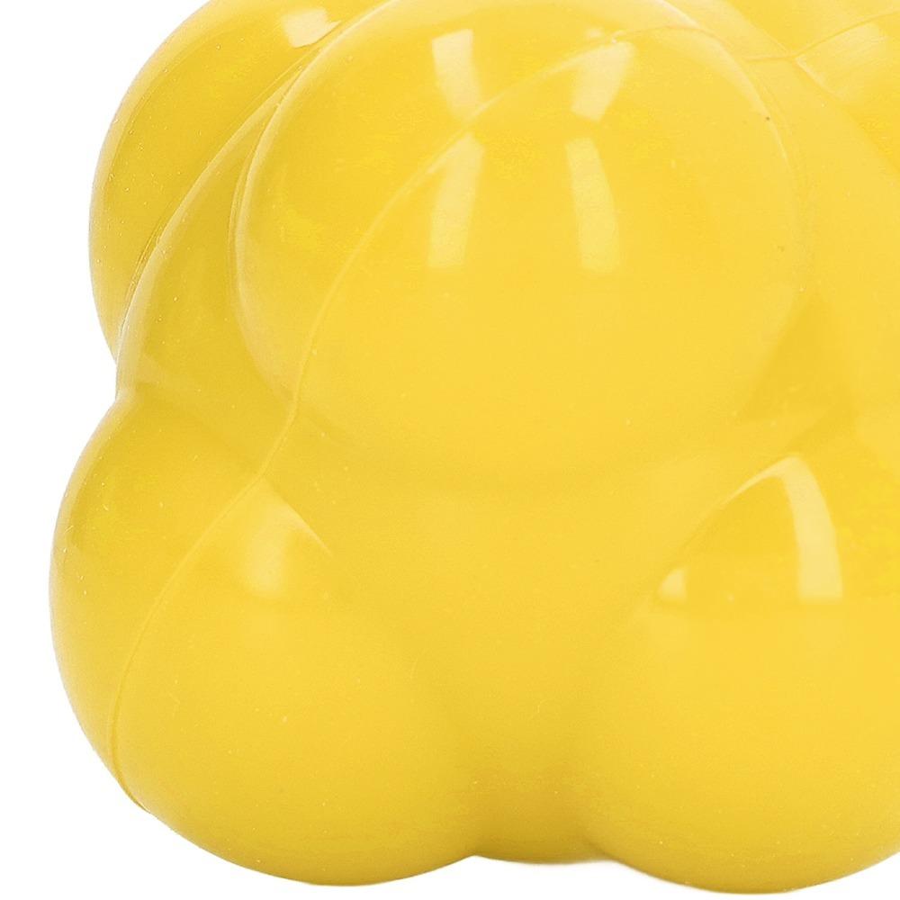 Hexagonal Shape Agility Ball High Bounce Training Ball Reflex Trainer Hand-Eye Coordination жёлтый